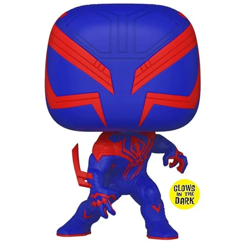 Spider-Man: Across the Spider-Verse Spider-Man 2099 Glow-in-the-Dark Pop! Vinyl Figure #1267 - Entertainment Earth Excl. - Image 5