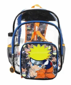 Naruto Uzumaki Clear Youth Backpack 5-Piece Set